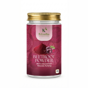 Krivedha Beetroot Powder – 100% Natural Beetroot Powder for Skin Care, Face Packs & Hair Nourishment (100g)